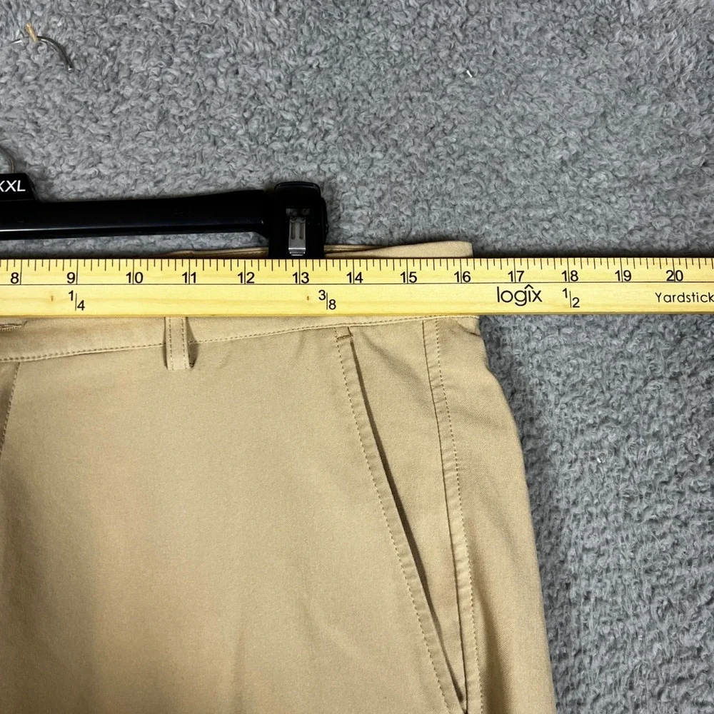 Dunning Mens 32x32 Khaki Golf Pants Flat Front‎ Performance Stretch